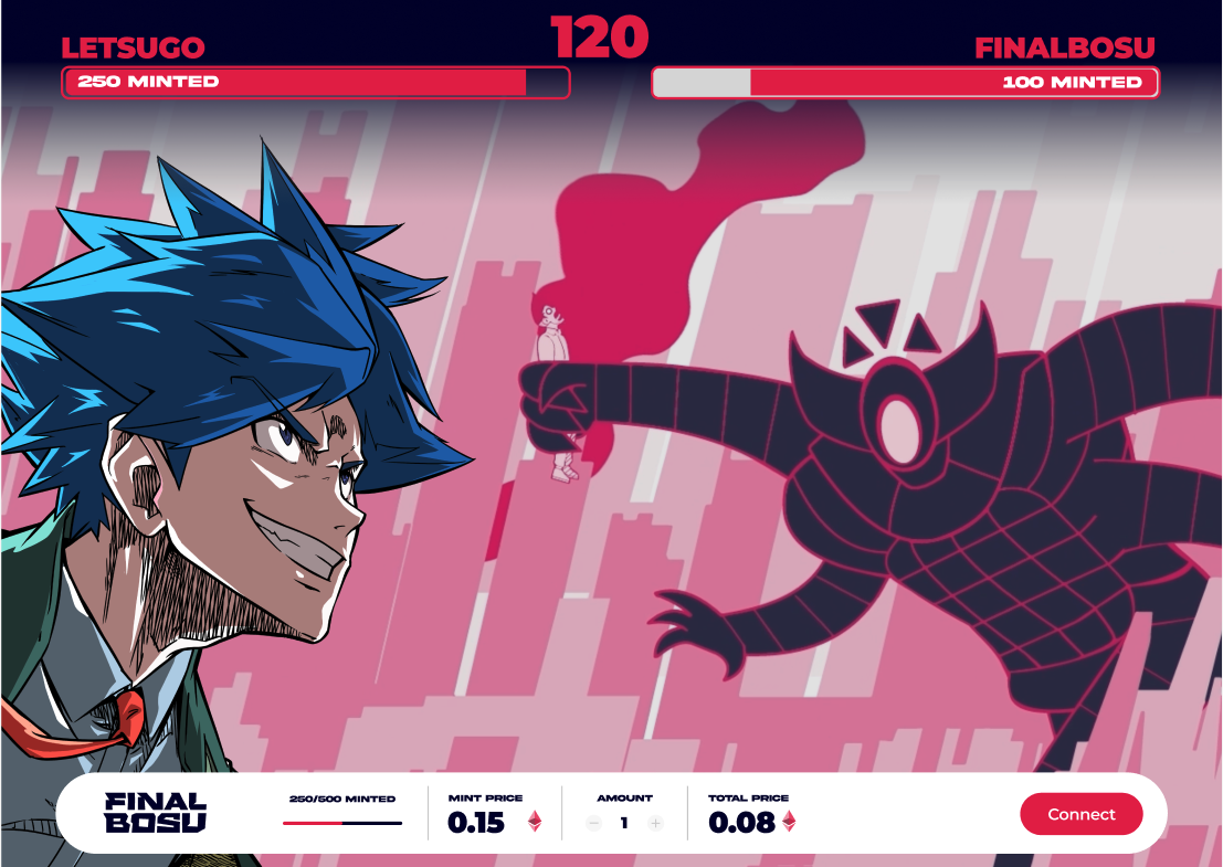 Final Bosu NFT Project gallery - Desktop view 8