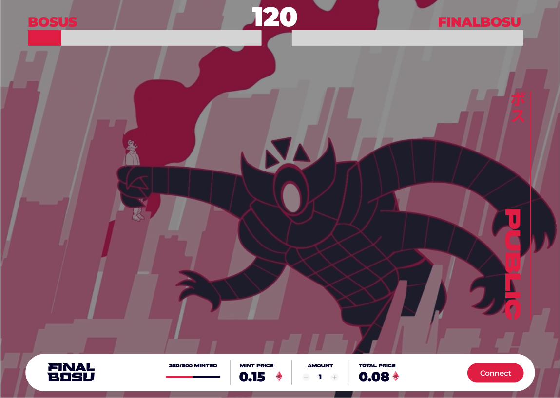 Final Bosu NFT Project gallery - Desktop view 7