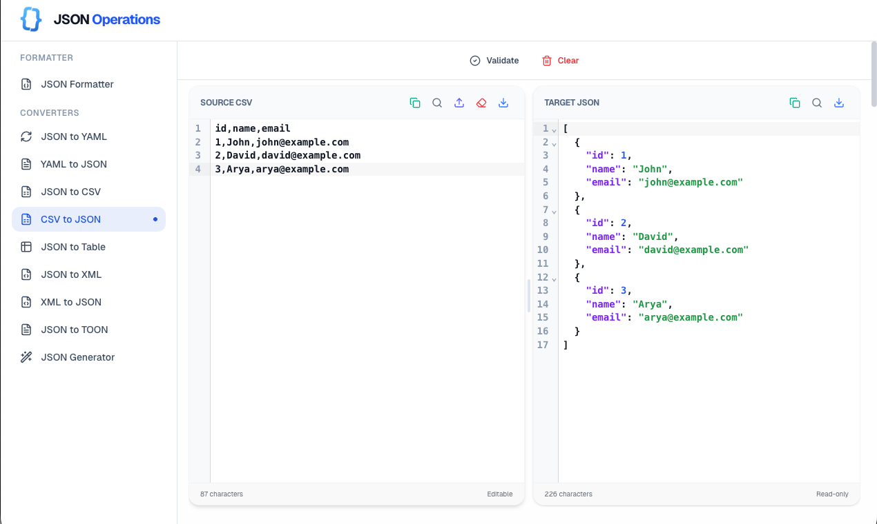 JSON Operations gallery - Desktop view 13