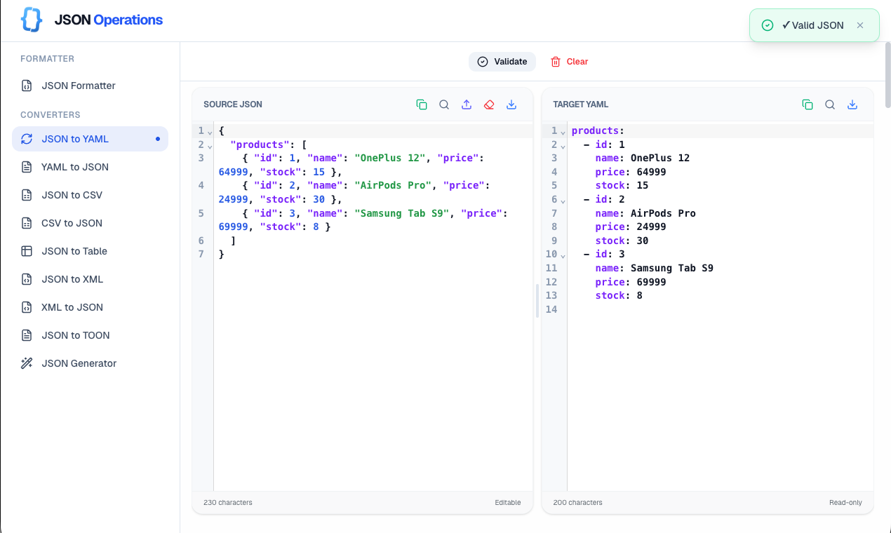 JSON Operations gallery - Desktop view 7