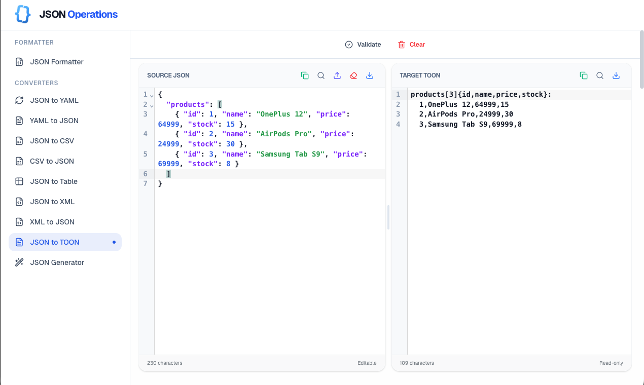 JSON Operations gallery - Desktop view 9