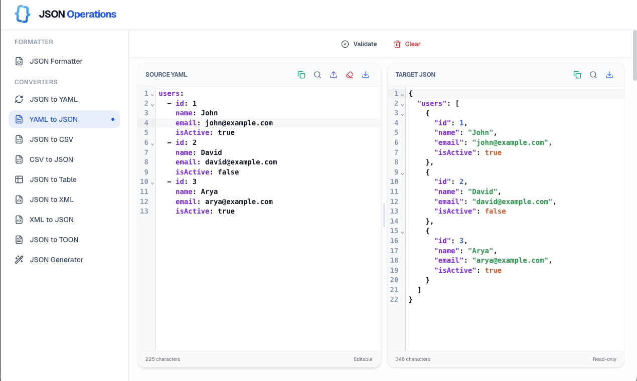 JSON Operations gallery - Desktop view 10