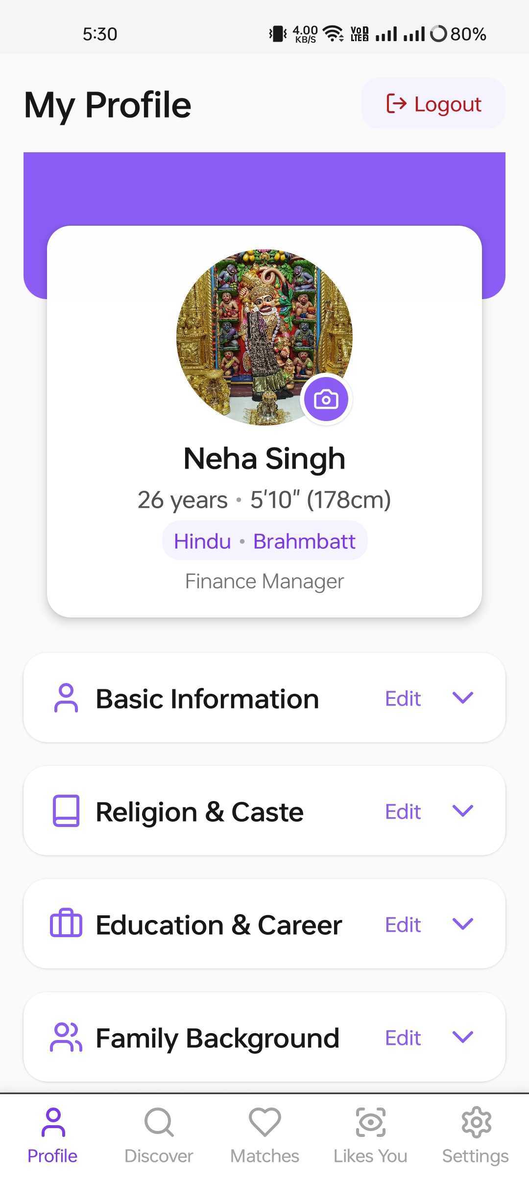 Matrimony Platform gallery - Mobile view 4