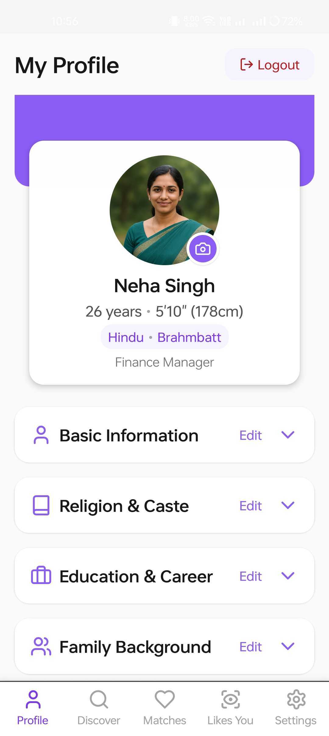 Matrimony Platform gallery - Mobile view 3