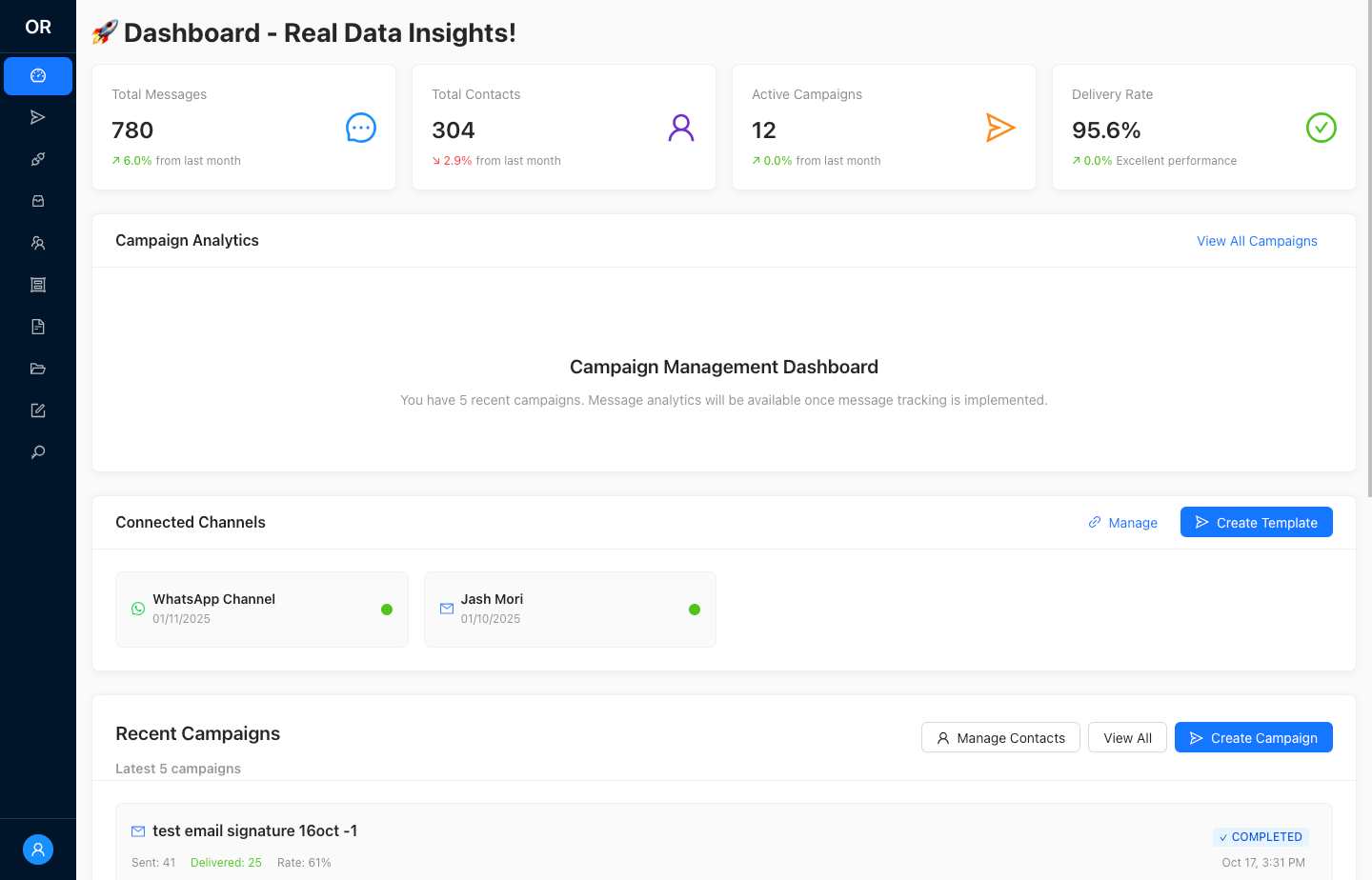 Outreach Platform gallery - Desktop view 2
