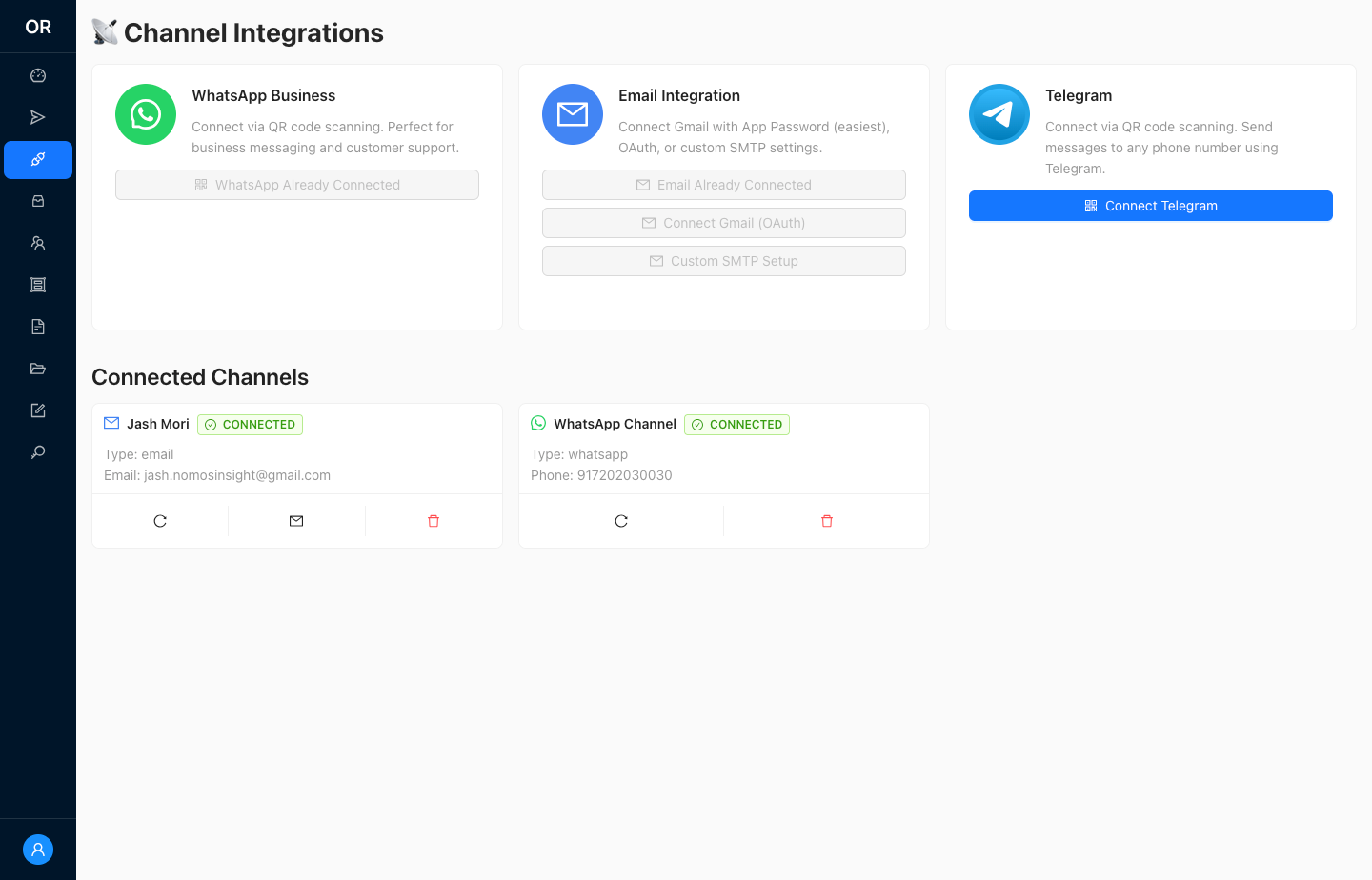 Outreach Platform gallery - Desktop view 4