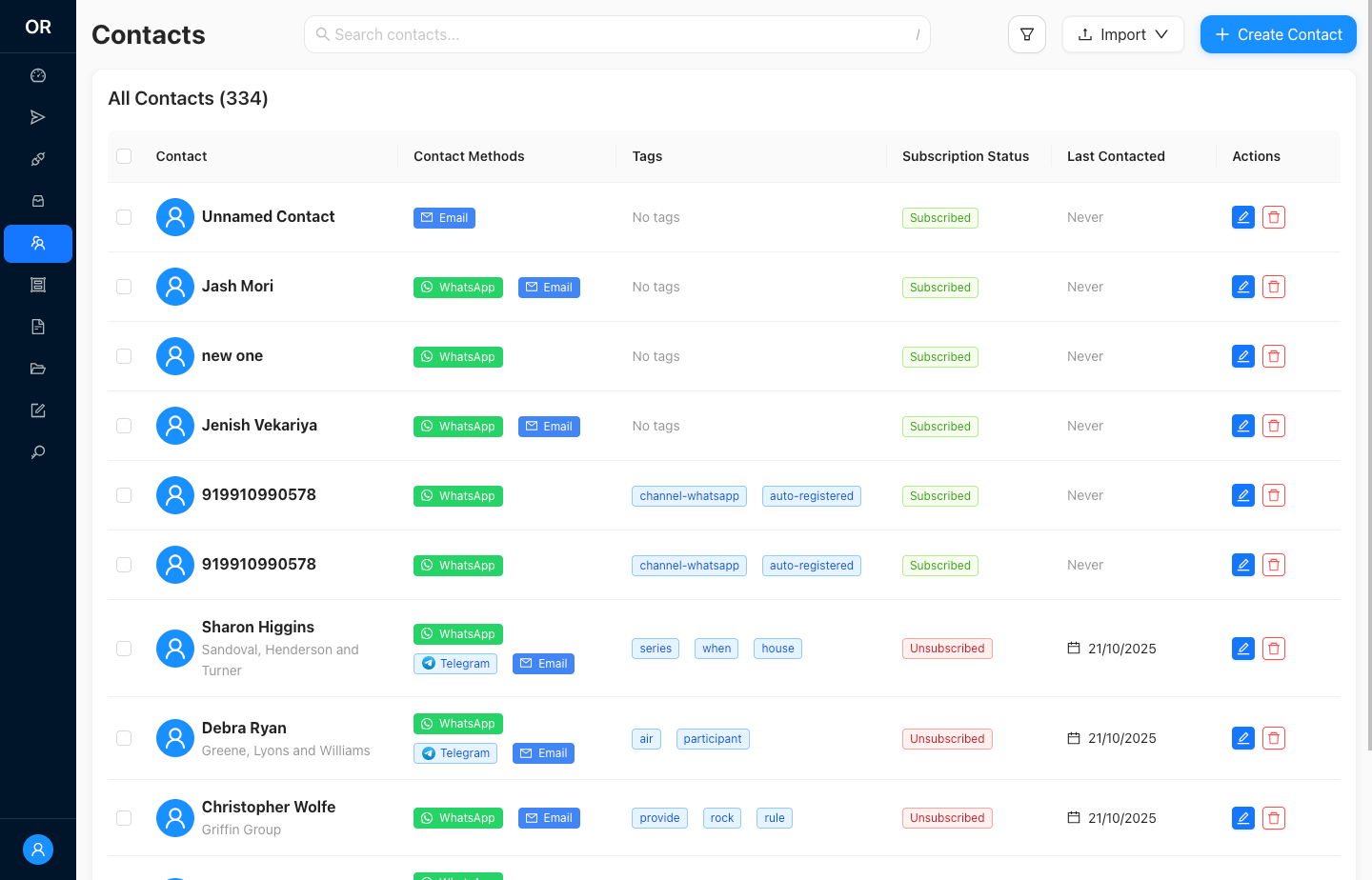Outreach Platform gallery - Desktop view 6