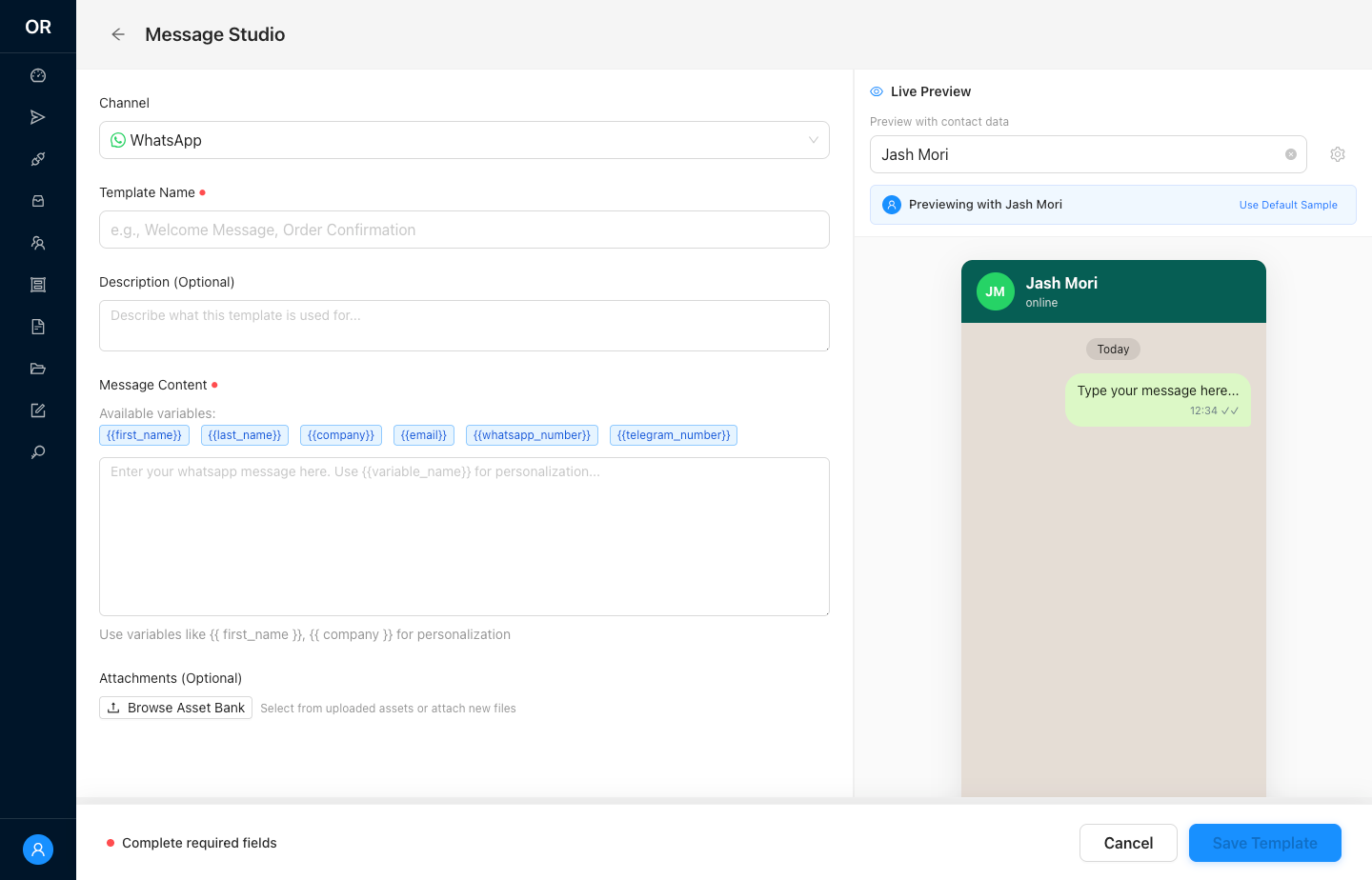 Outreach Platform gallery - Desktop view 1
