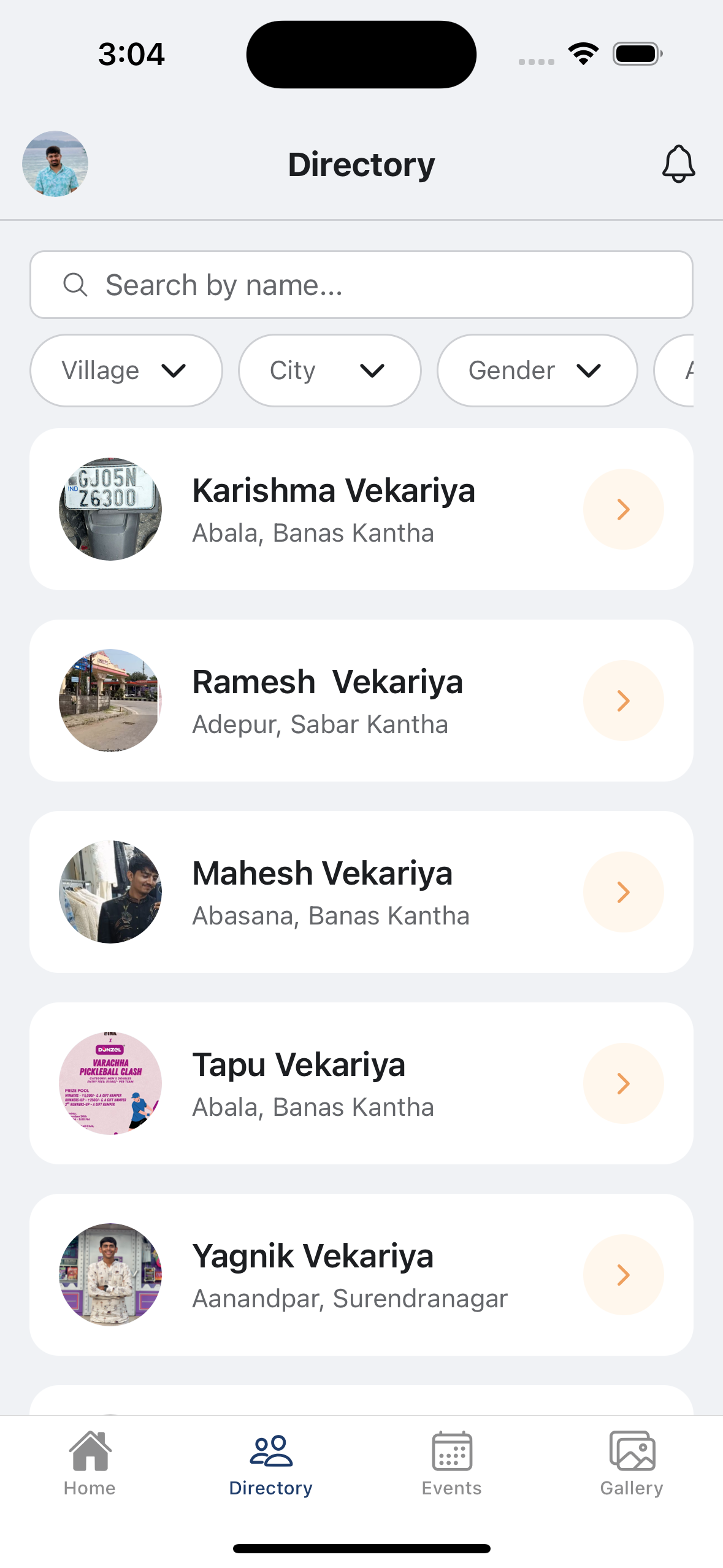 Vekariya Parivar App gallery - Mobile view 5